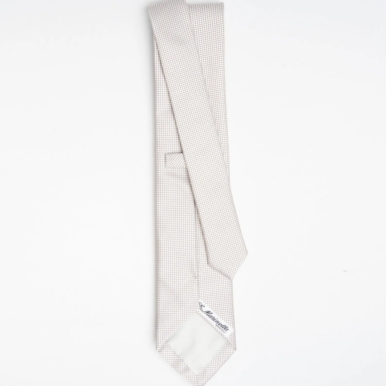 Beige Ceremonial Jacquard Silk Tie>E.Marinella Best Sale