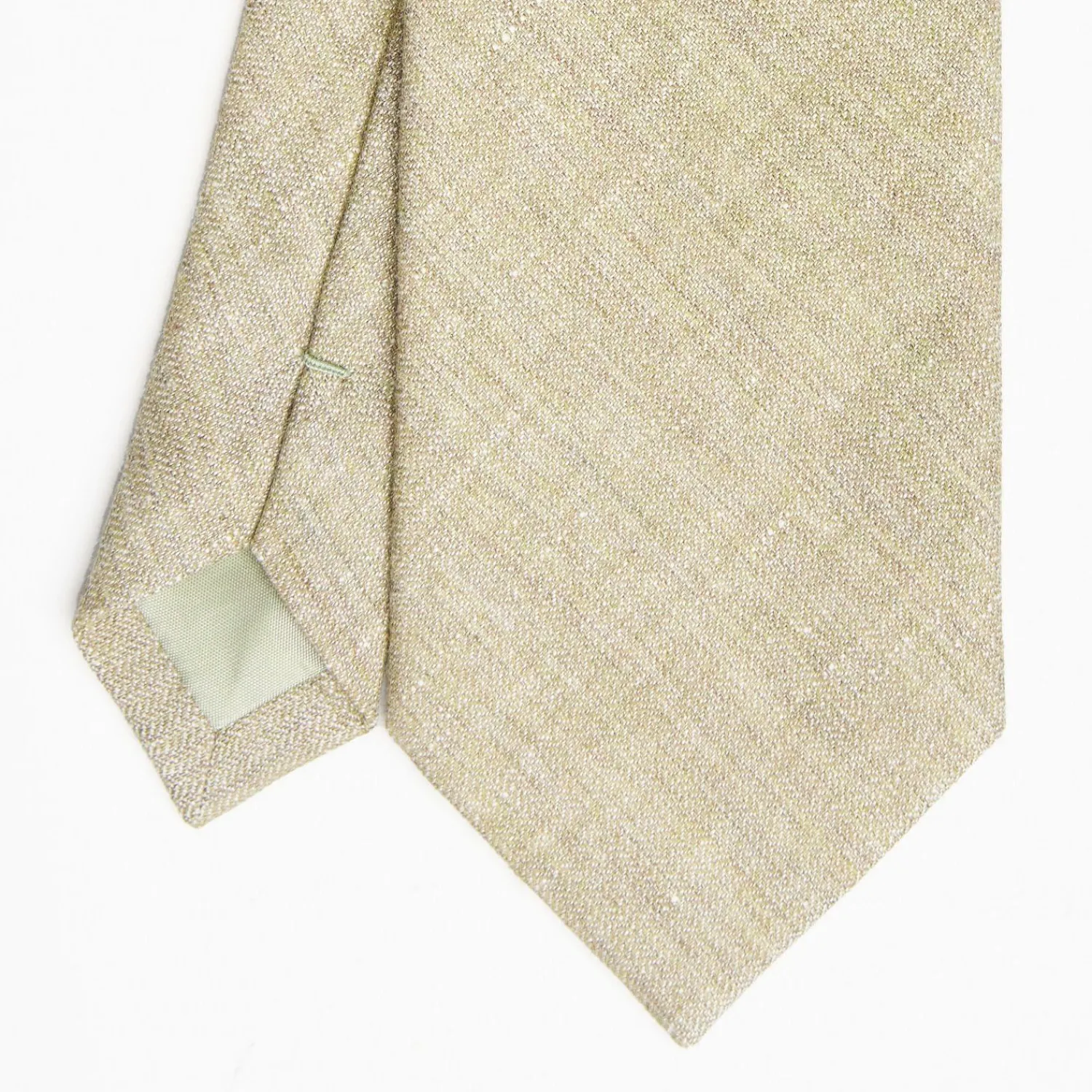 Beige Sartorial Linen And Cotton Tie - Solid Color>E.Marinella Best