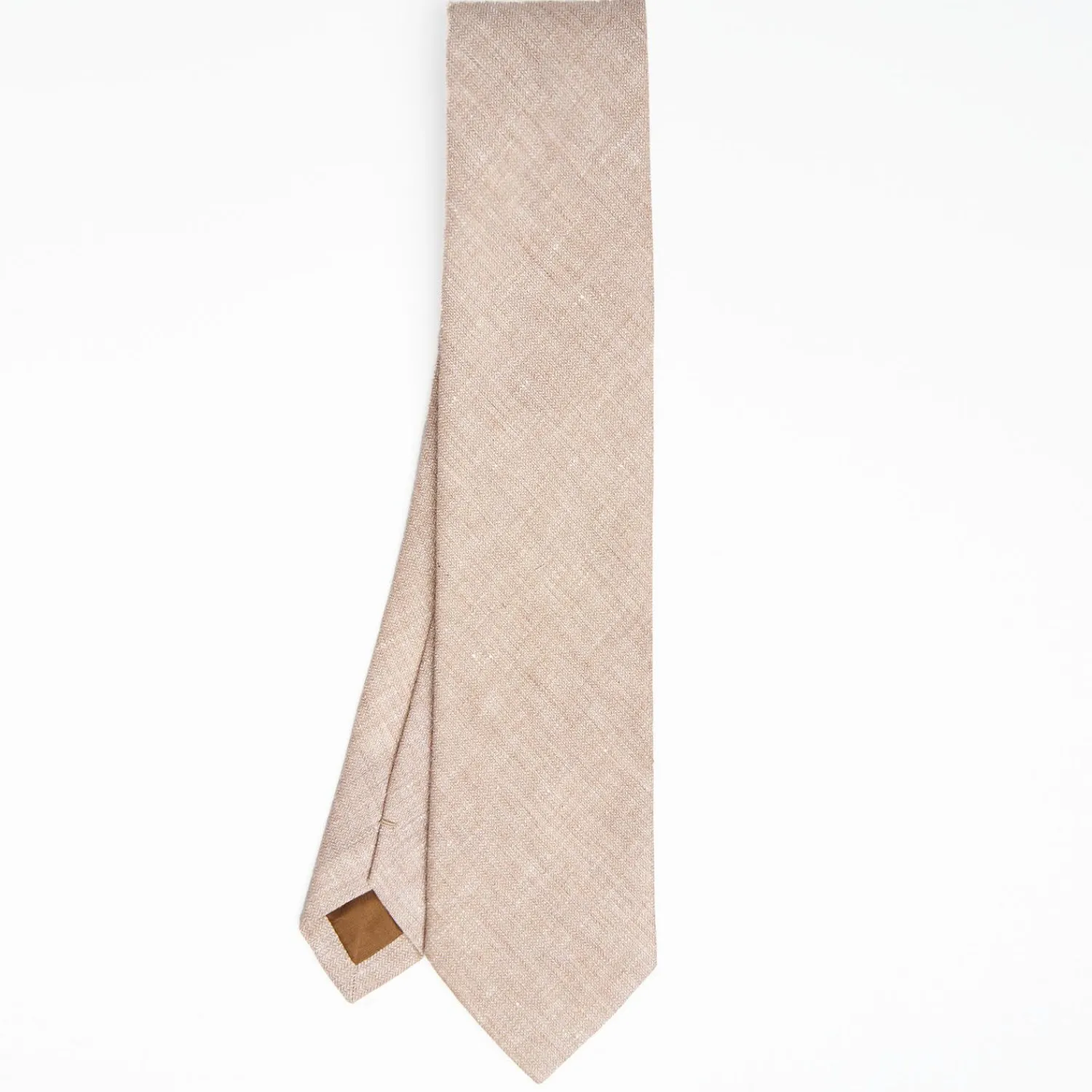 Beige Sartorial Linen And Cotton Tie Solid Color>E.Marinella Hot