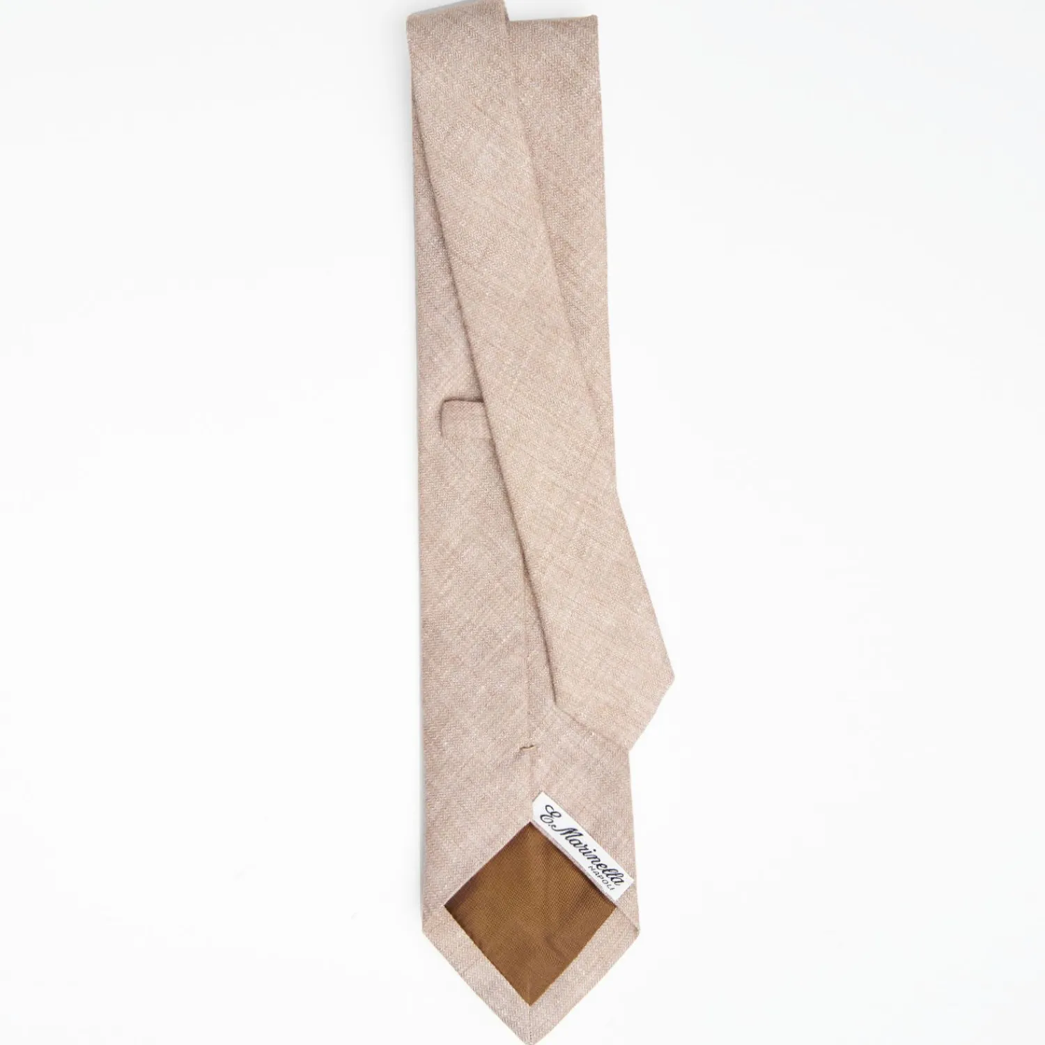 Beige Sartorial Linen And Cotton Tie Solid Color>E.Marinella Hot