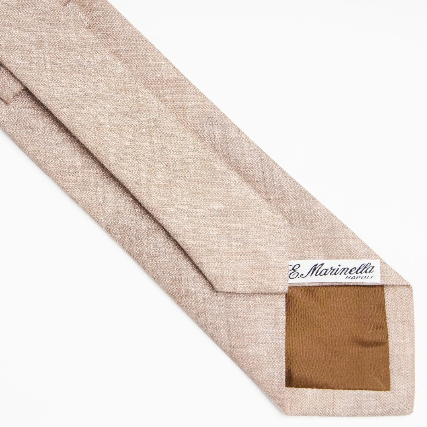 Beige Sartorial Linen And Cotton Tie Solid Color>E.Marinella Hot