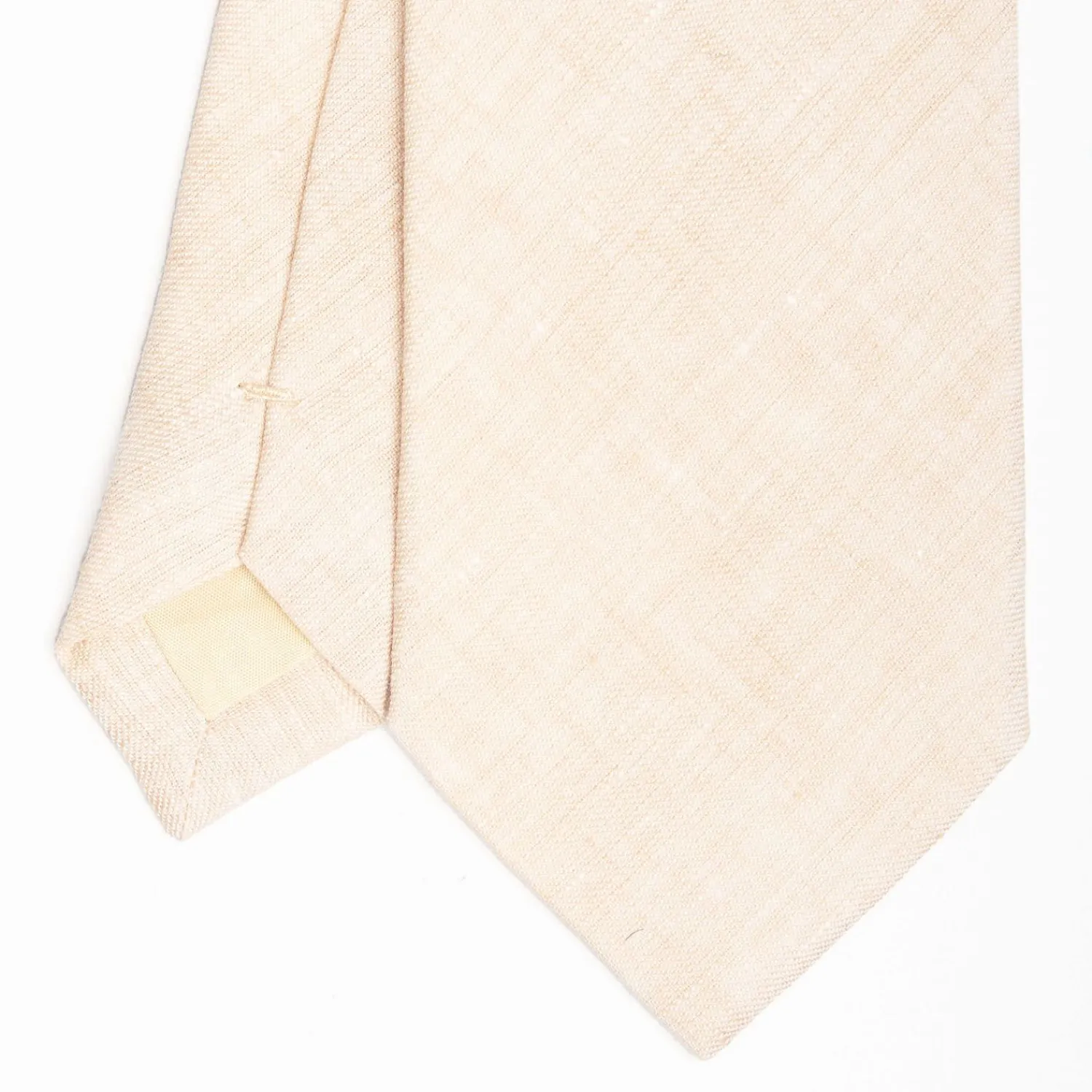 Beige Sartorial Linen Tie Solid Color>E.Marinella Best