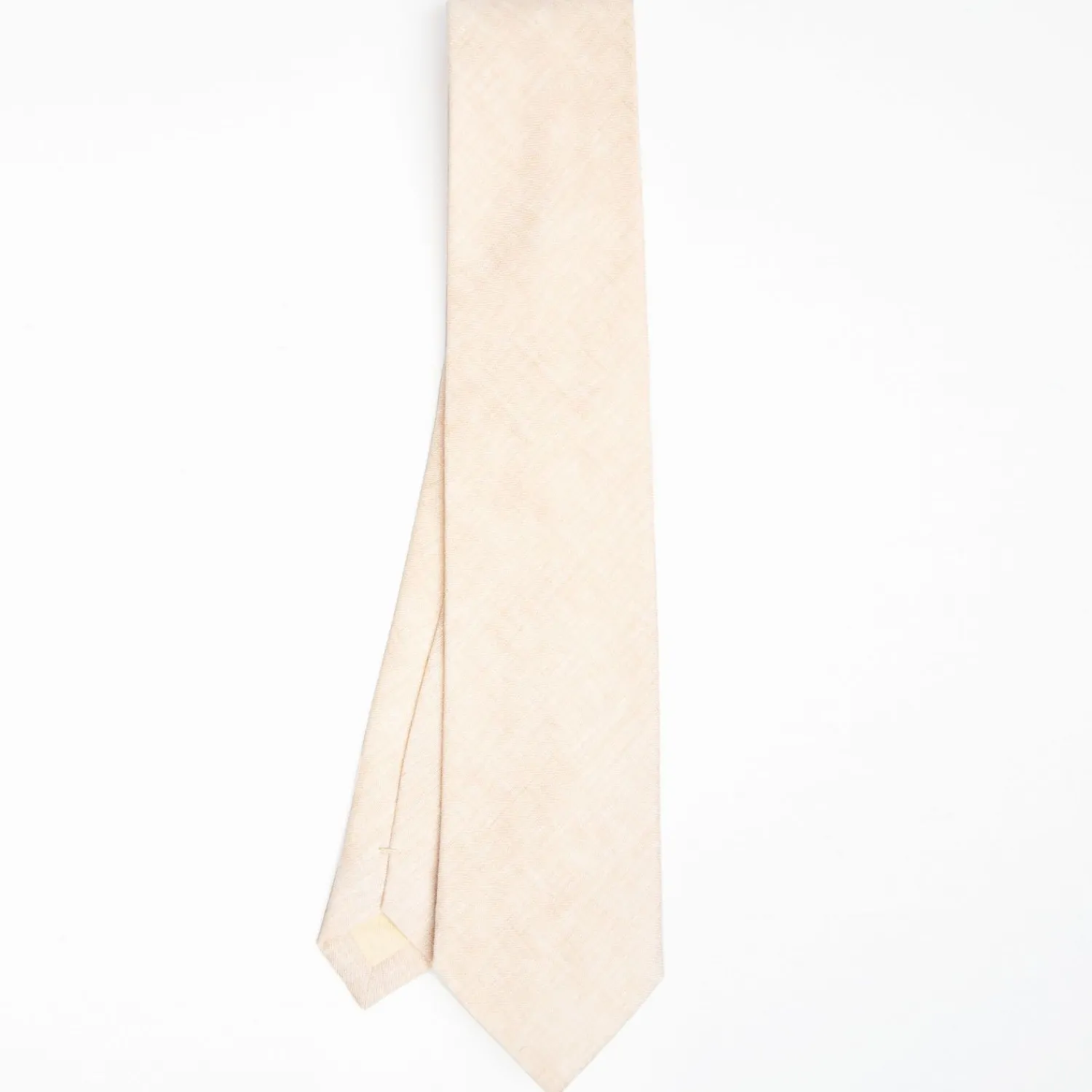 Beige Sartorial Linen Tie Solid Color>E.Marinella Best