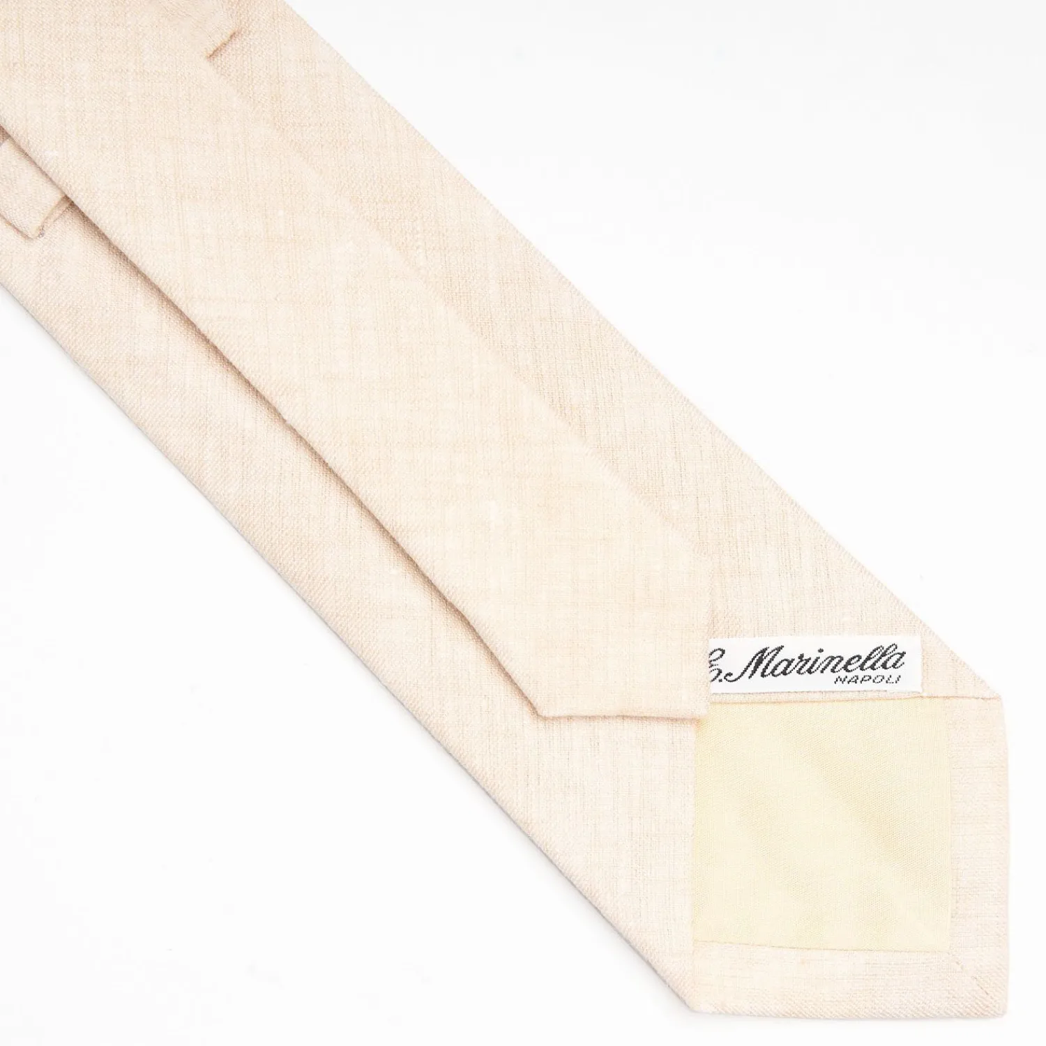 Beige Sartorial Linen Tie Solid Color>E.Marinella Best