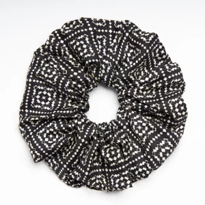Black Silk Scrunchie - Archivio Pattern>E.Marinella Hot