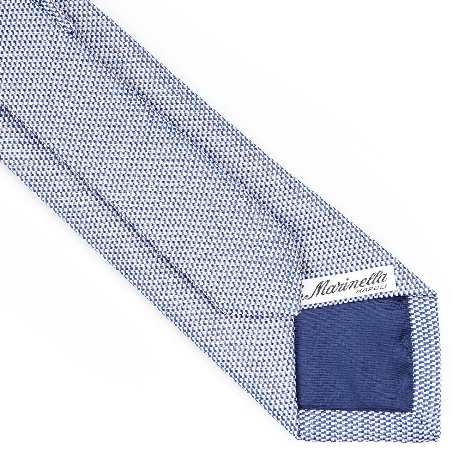 Blue Ceremonial Jacquard Silk Tie>E.Marinella Outlet