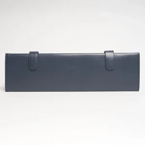 Blue Travel Tie Holder In Leather>E.Marinella Sale