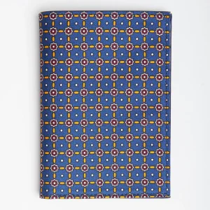 Blue Vertical Wallet In Silk And Leather>E.Marinella Best Sale