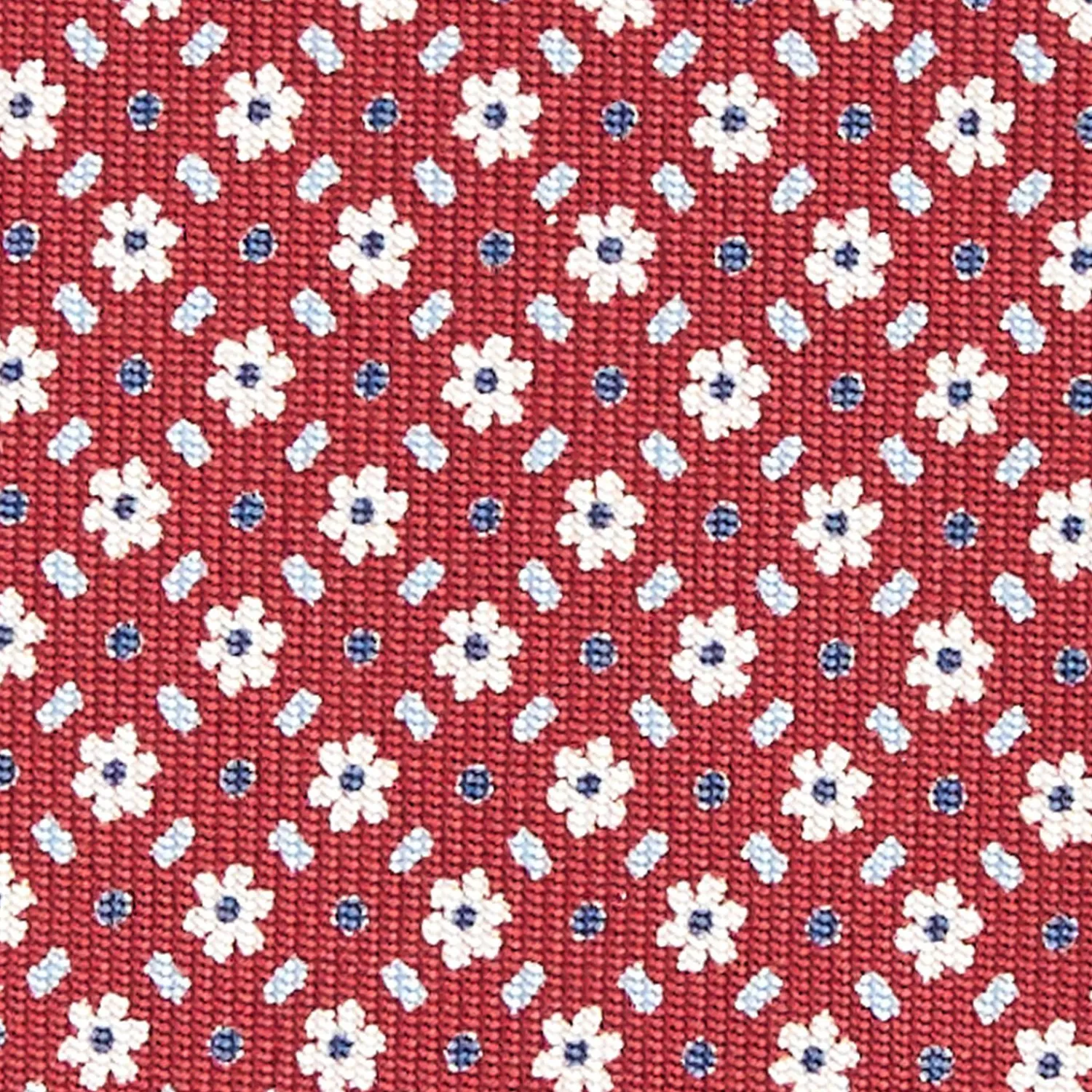 Burgundy Sartorial Classic Silk Tie - Small Flower Designs>E.Marinella Cheap
