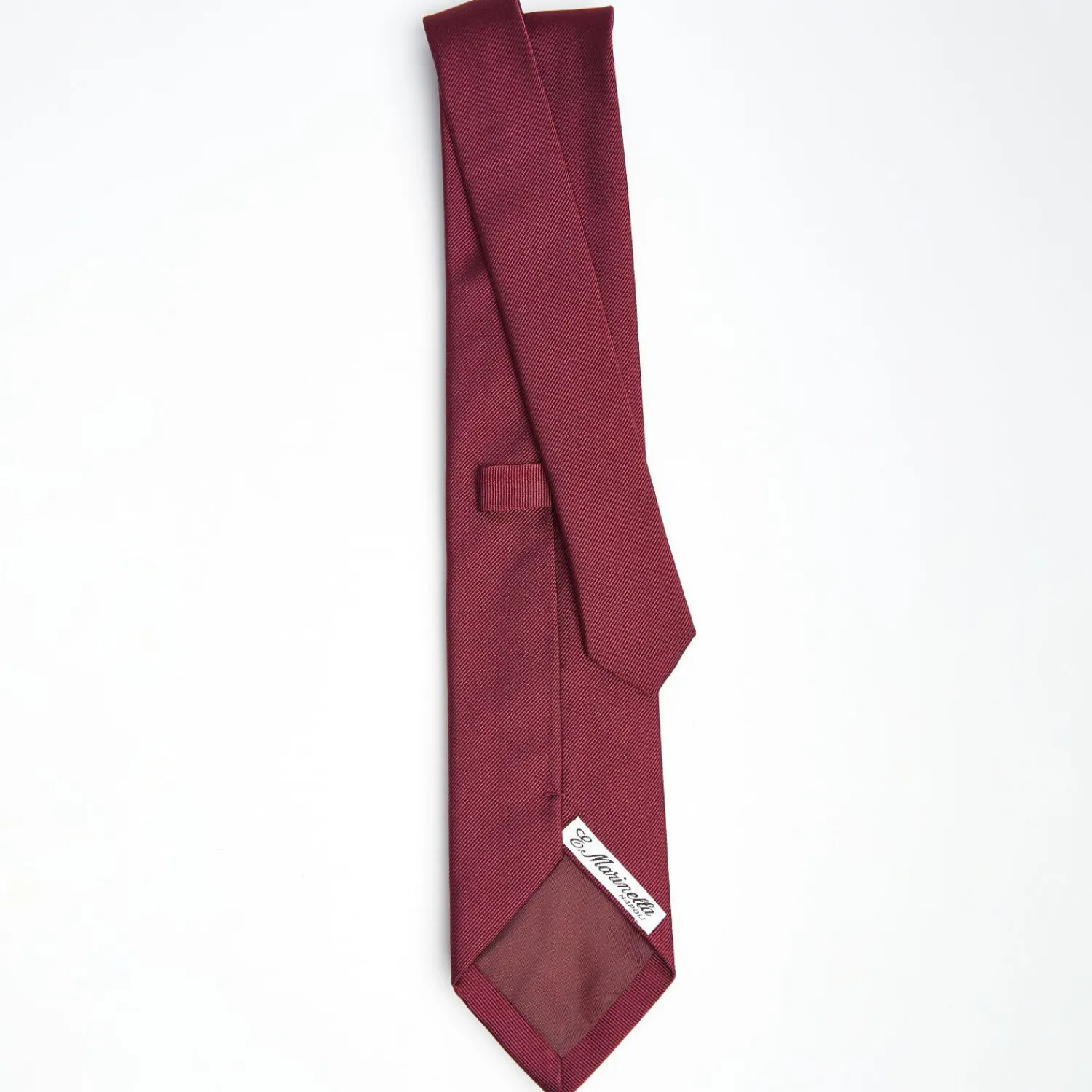 Burgundy Sartorial Jacquard Silk Tie - Solid Colours>E.Marinella Hot