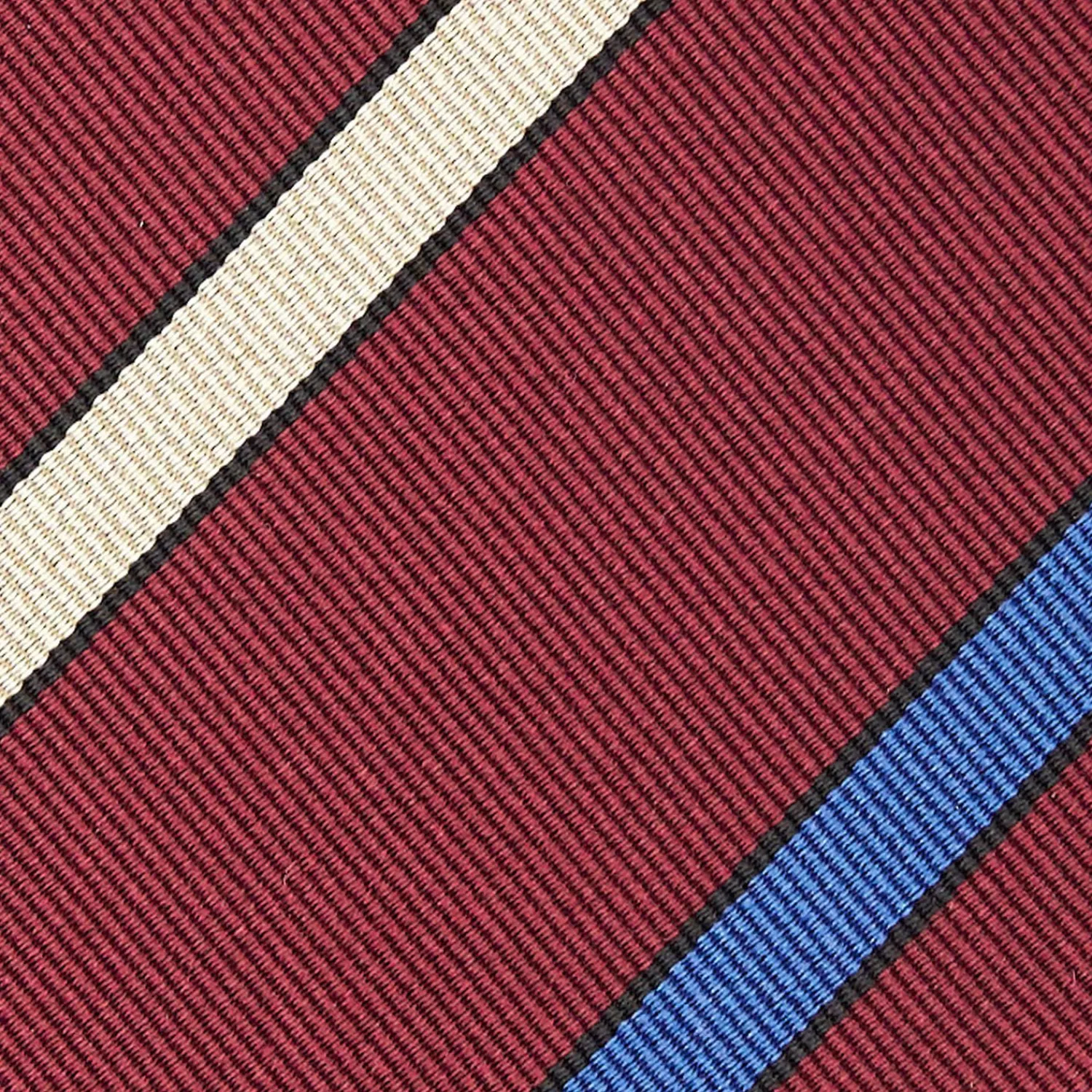 Burgundy Sartorial Striped Tie>E.Marinella Best Sale