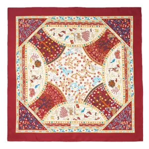 Burgundy Silk Scarf 90 - Napoli Terra Mia>E.Marinella Hot