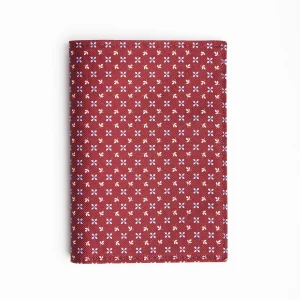 Burgundy Vertical Wallet In Silk And Leather>E.Marinella New