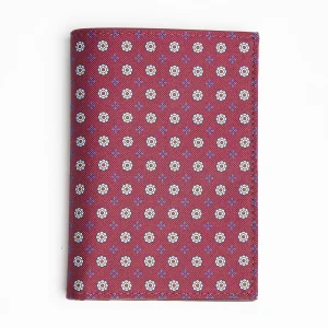 Burgundy Vertical Wallet In Silk And Leather>E.Marinella Cheap