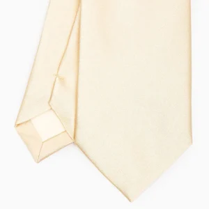 Cerimonial Solid Yellow Silk Satin Tie>E.Marinella Hot