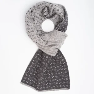 Dark And Light Grey Two-Tone Cashmere Neck Warmer>E.Marinella Cheap