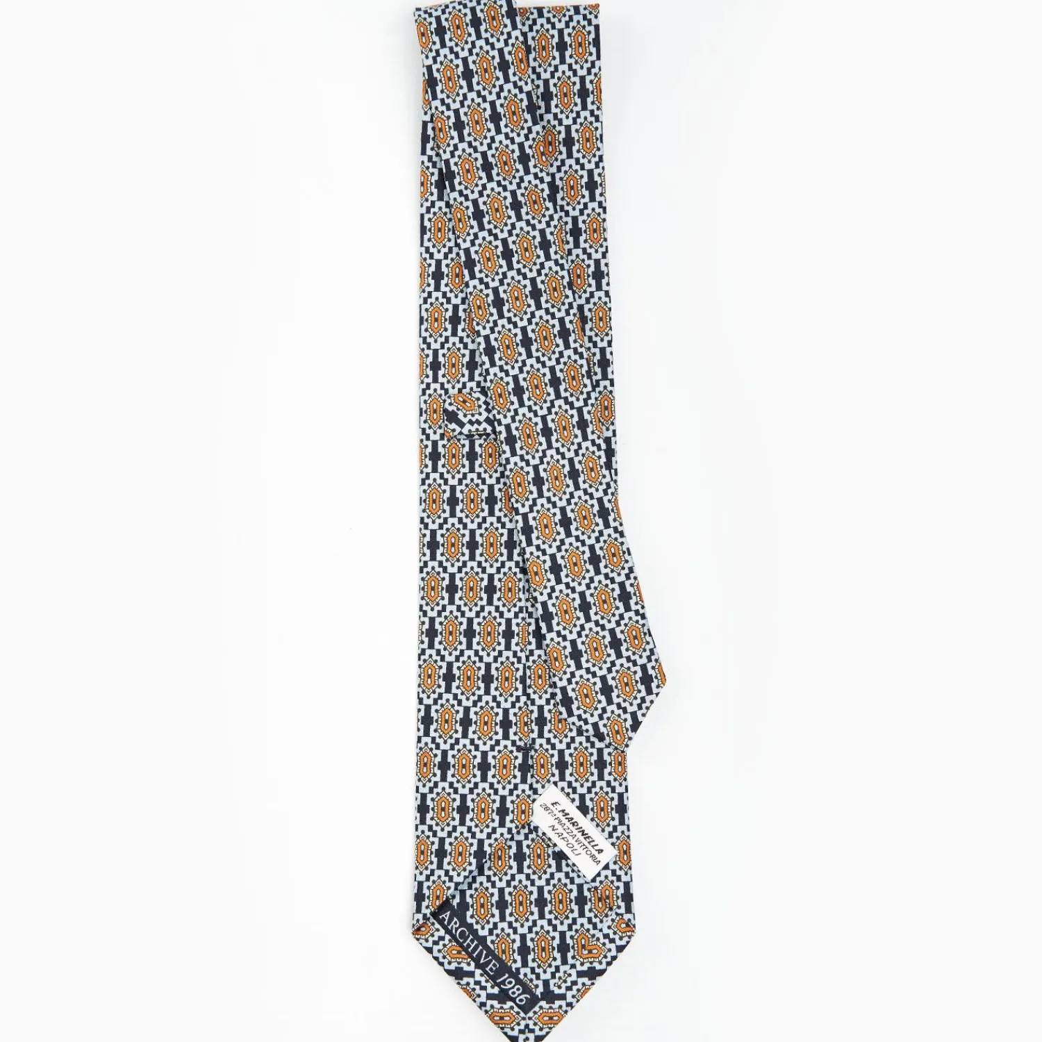 Dark Blue Archivio Collection Silk Tie 1986-02>E.Marinella Flash Sale