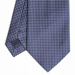 Dark Blue Ceremonial Jacquard Silk Tie>E.Marinella Cheap