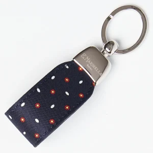 Dark Blue Keyfob In Silk And Leather>E.Marinella Hot