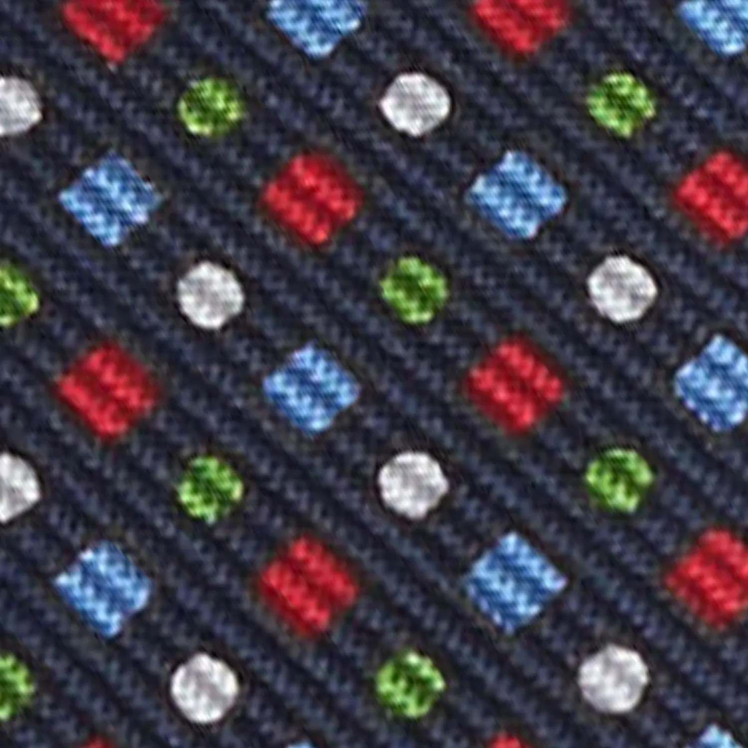 Dark Blue Keyfob In Silk And Leather>E.Marinella Shop