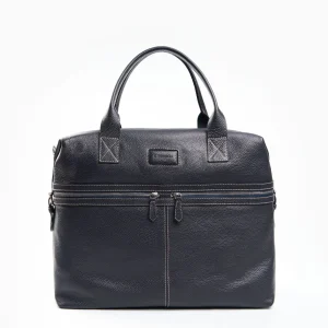 Dark Blue Leather Travel Bag>E.Marinella Clearance