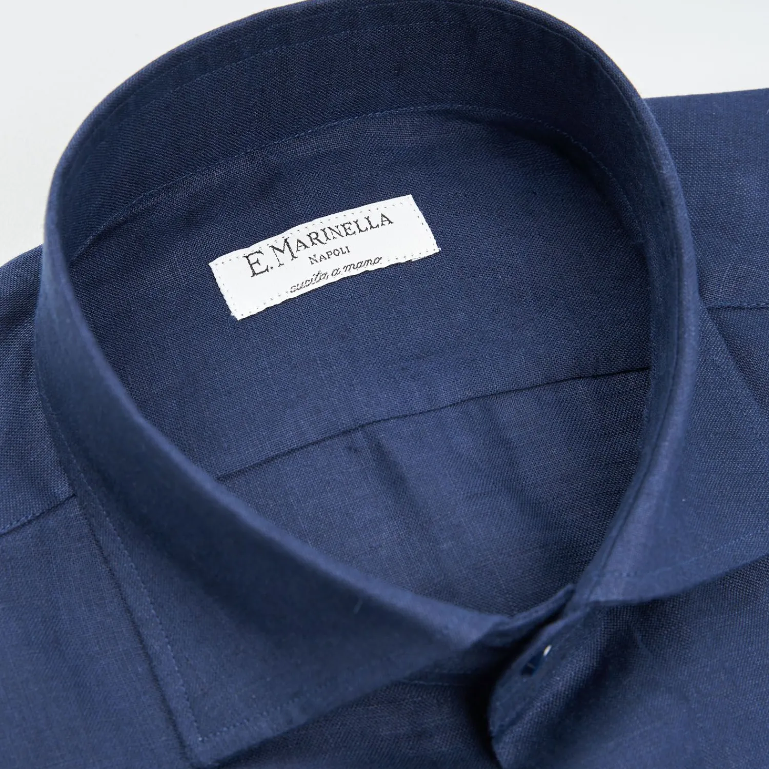 Dark Blue Linen Shirt>E.Marinella Flash Sale