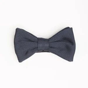 Dark Blue Pre-Knotted Silk Bowtie - Solid Color>E.Marinella Cheap