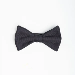 Dark Blue Pre-Knotted Silk Bowtie Solid Color>E.Marinella Online
