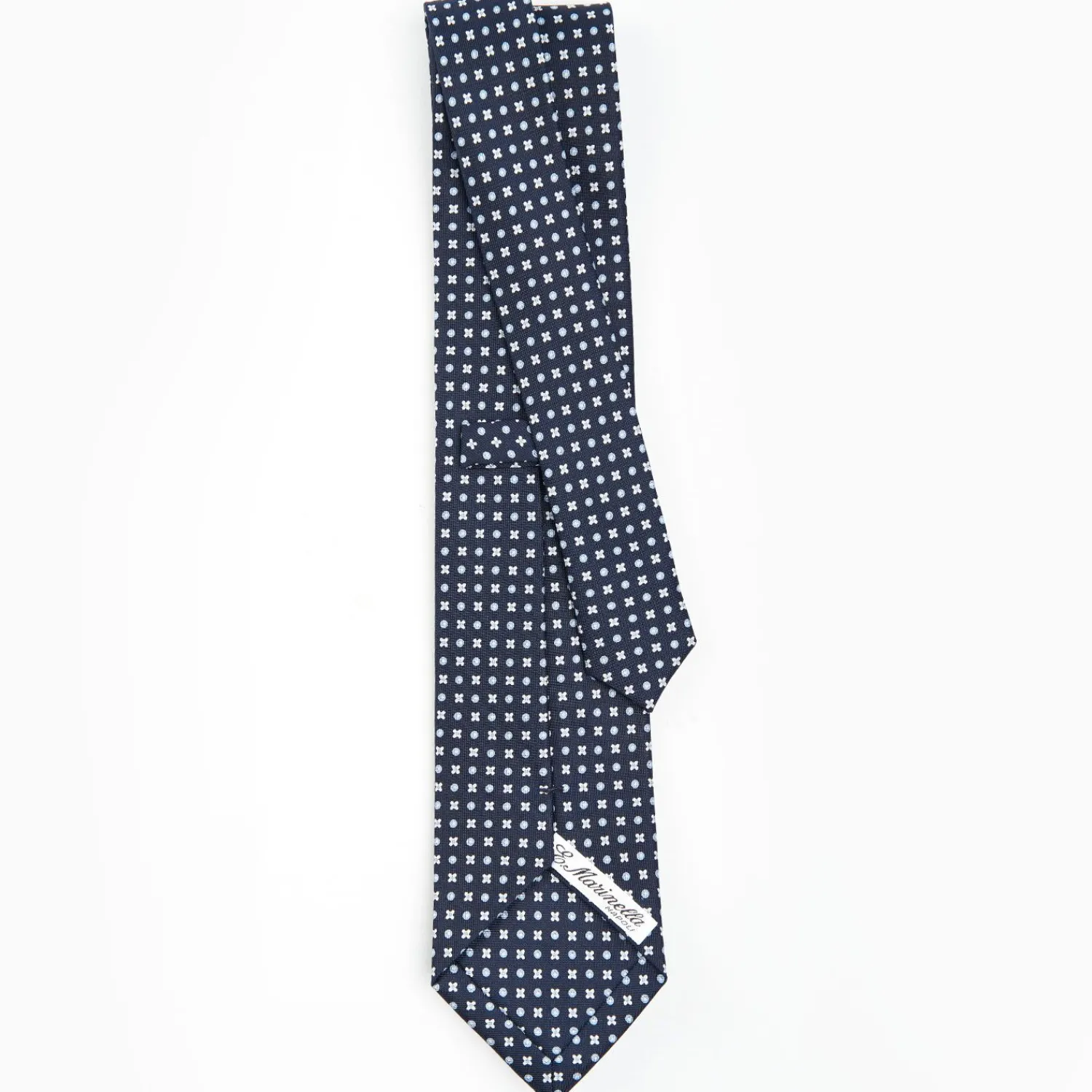 Dark Blue Sartorial Classic Silk Tie - Small Flower Designs>E.Marinella Cheap