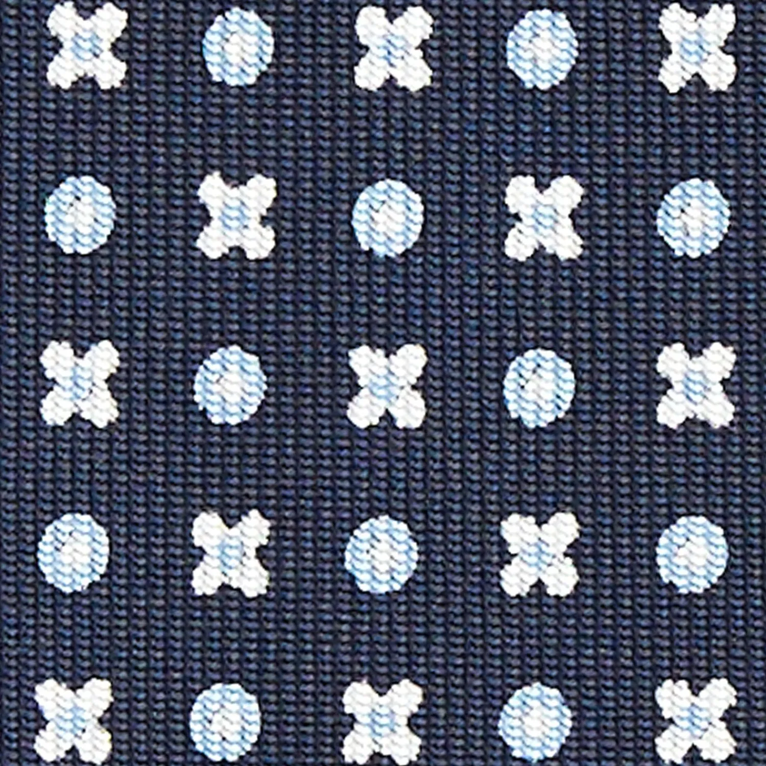 Dark Blue Sartorial Classic Silk Tie - Small Flower Designs>E.Marinella Cheap