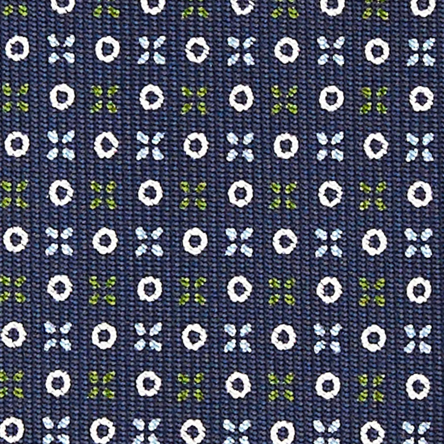 Dark Blue Sartorial Classic Silk Tie - Small Flower Designs>E.Marinella Cheap