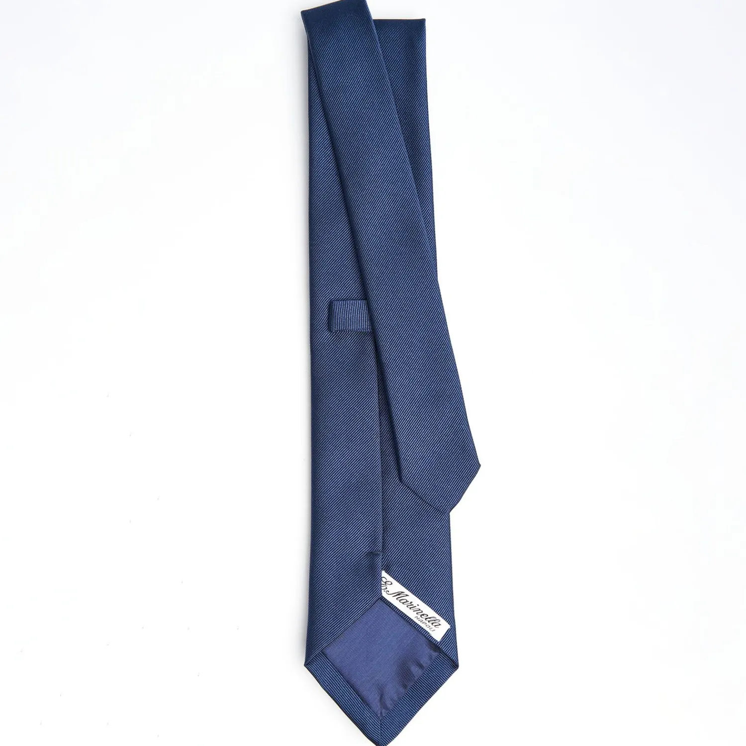 Dark Blue Sartorial Jacquard Silk Tie - Solid Colours>E.Marinella Shop