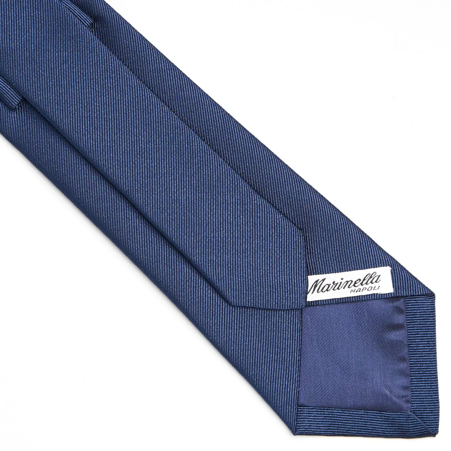 Dark Blue Sartorial Jacquard Silk Tie - Solid Colours>E.Marinella Shop