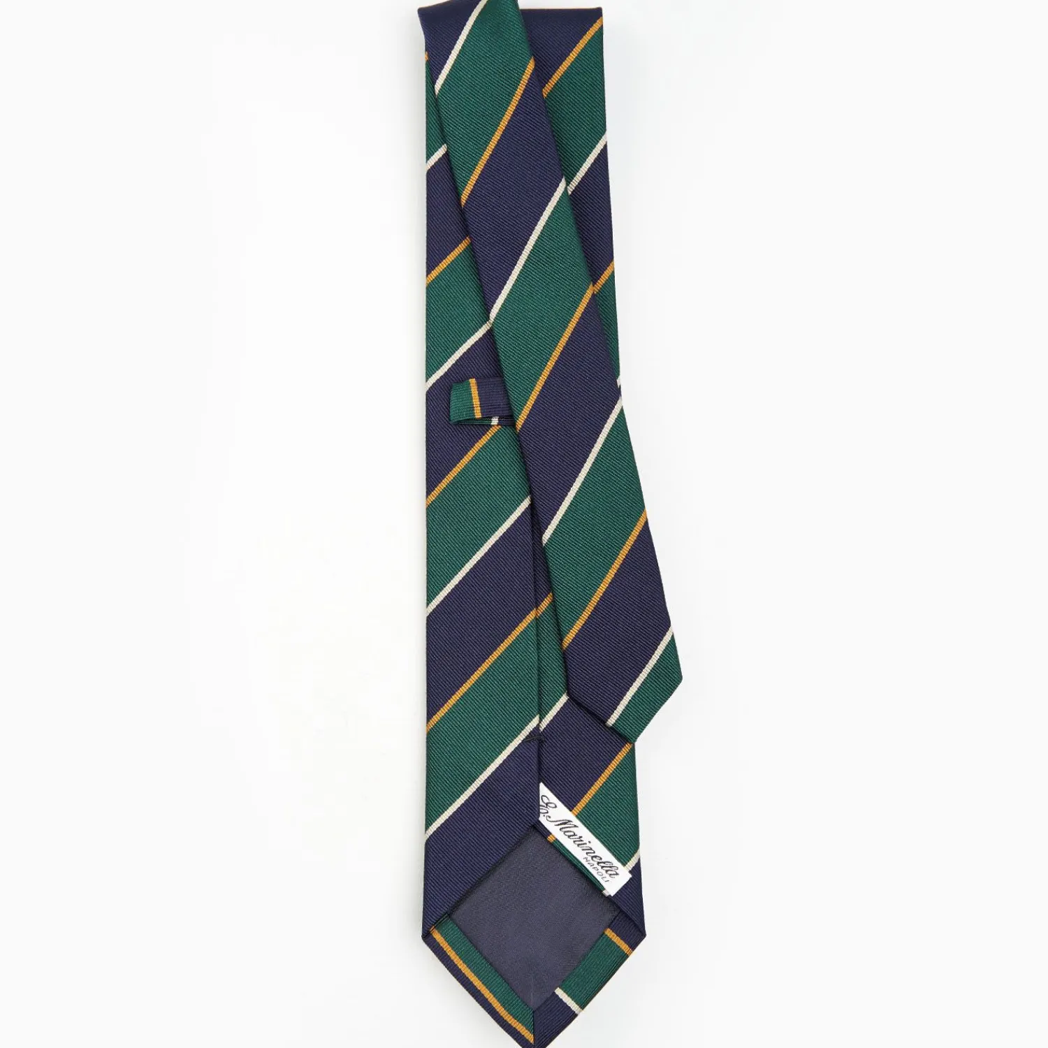 Dark Blue Sartorial Striped Silk Tie>E.Marinella Cheap