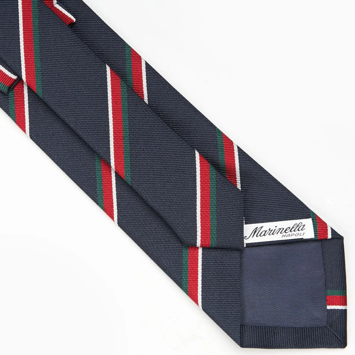 Dark Blue Sartorial Striped Tie>E.Marinella Store