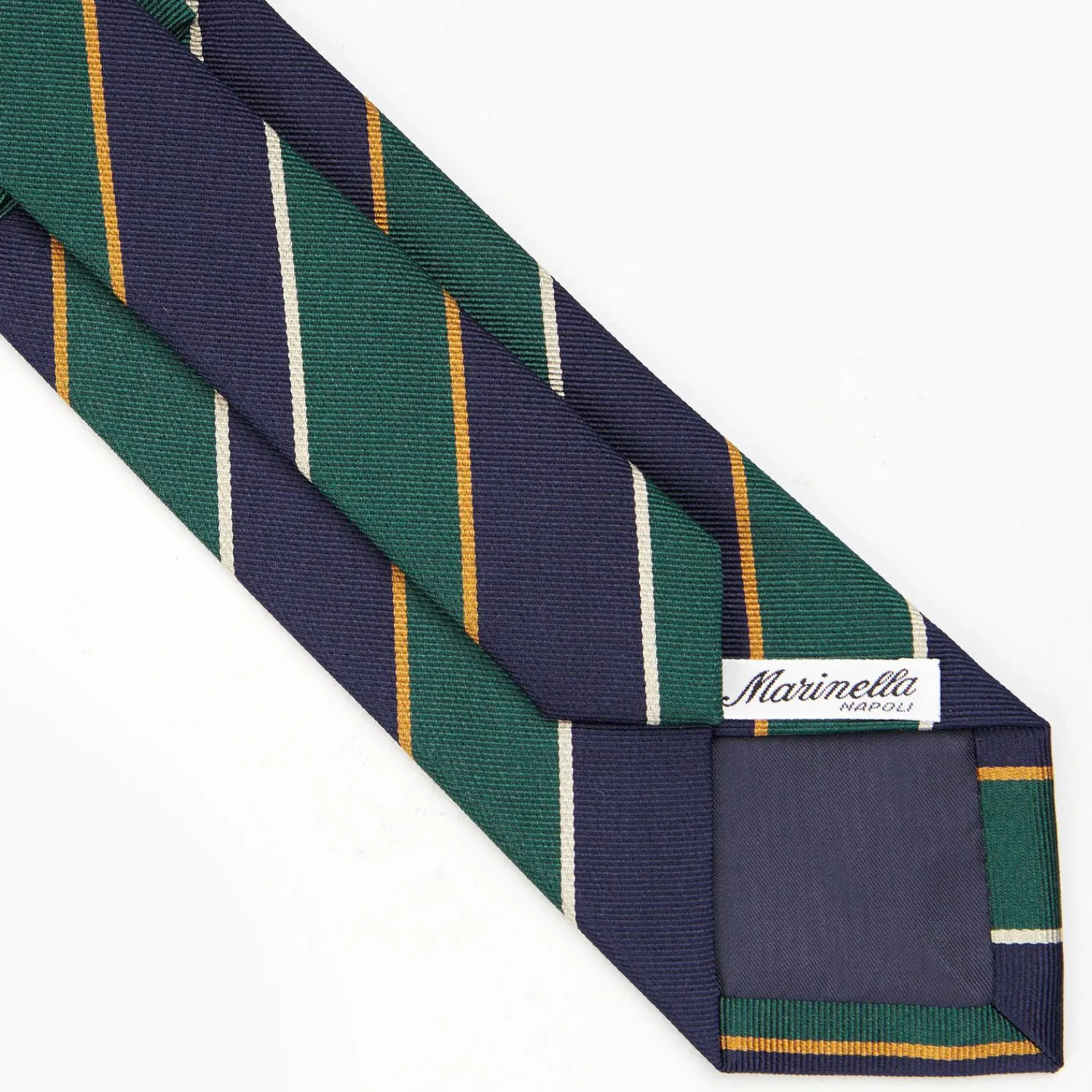 Dark Blue Sartorial Striped Silk Tie>E.Marinella Cheap