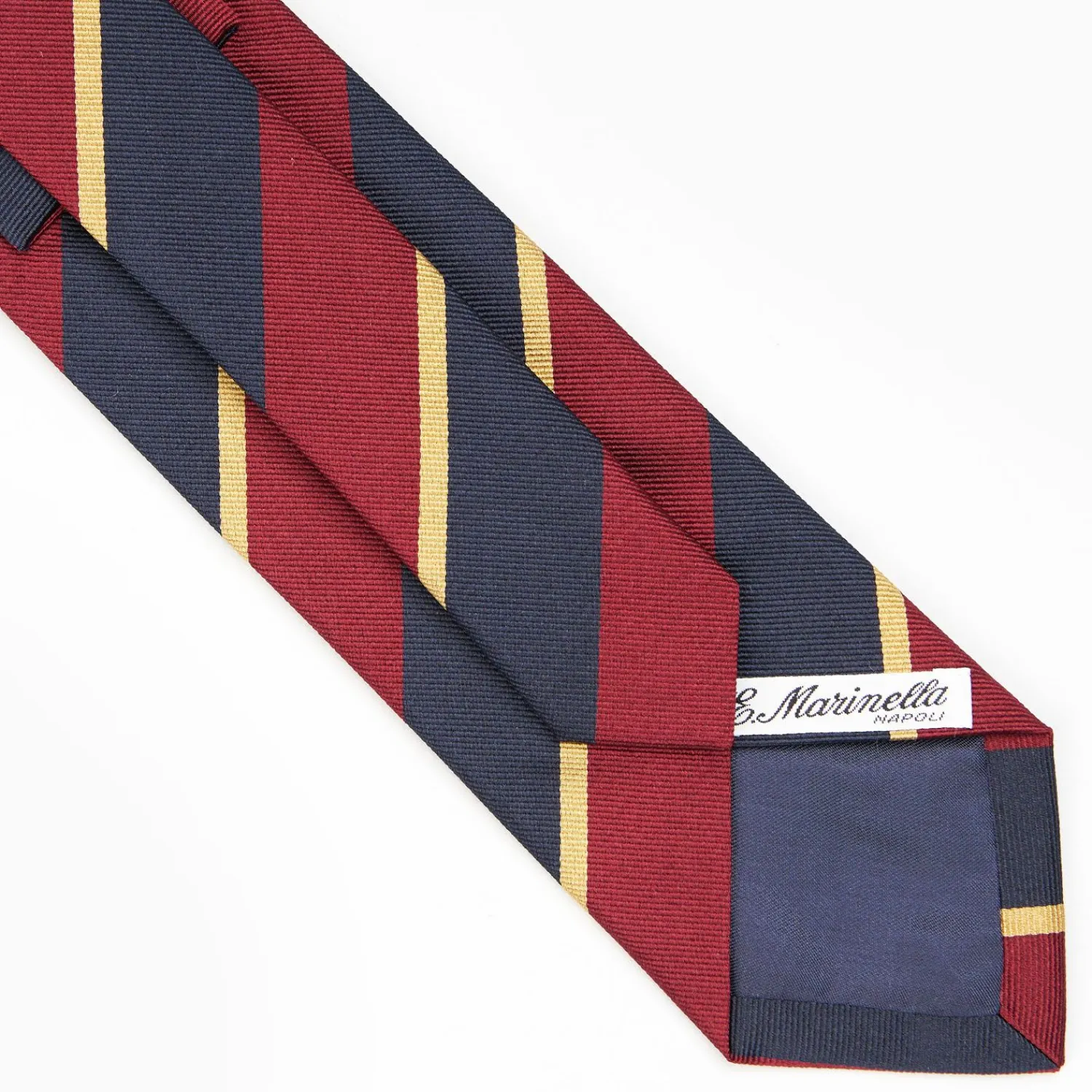 Dark Blue Sartorial Striped Silk Tie>E.Marinella Flash Sale