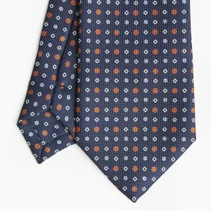 Dark Blue Sartorial Tie - Small Designs>E.Marinella New