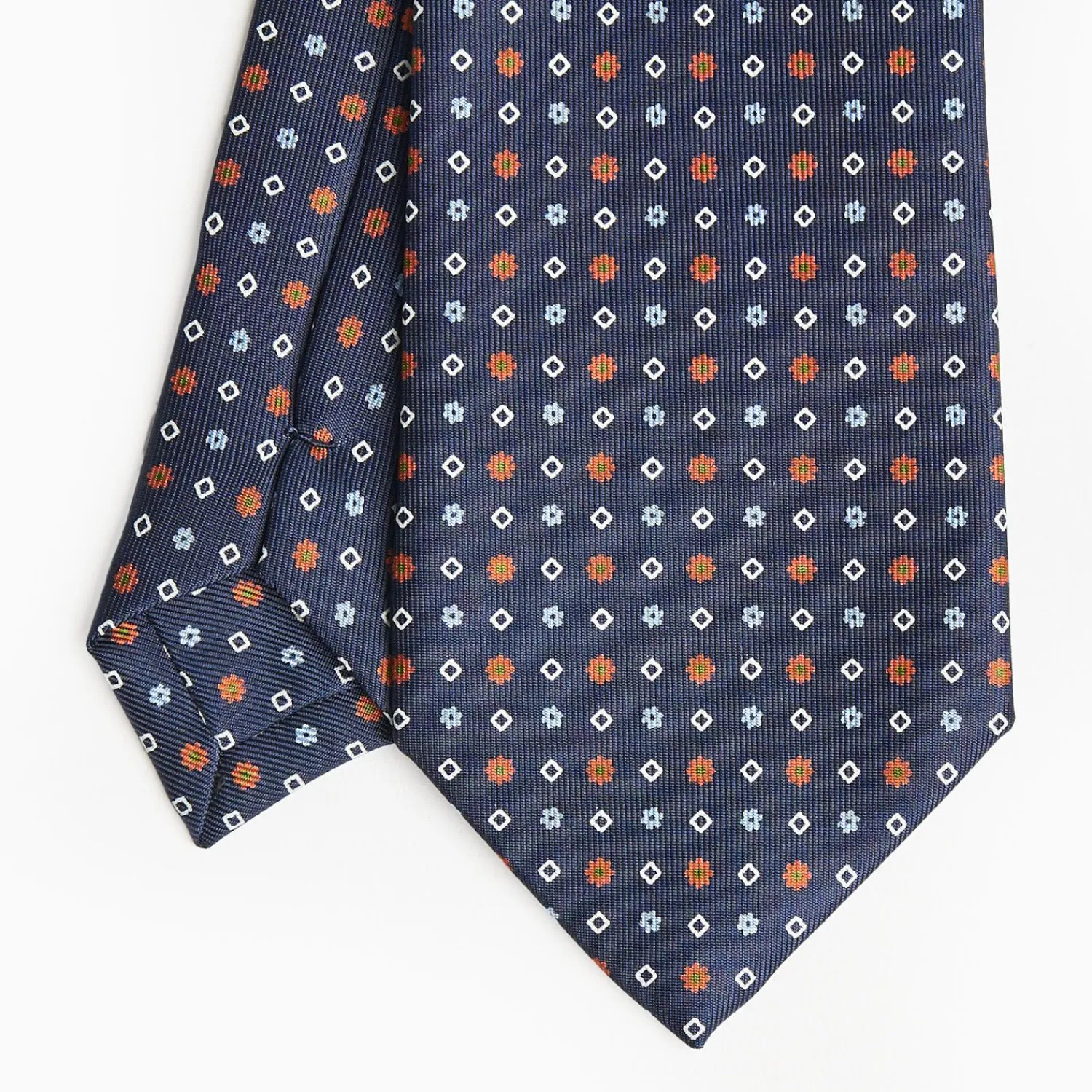Dark Blue Sartorial Tie - Small Designs>E.Marinella New