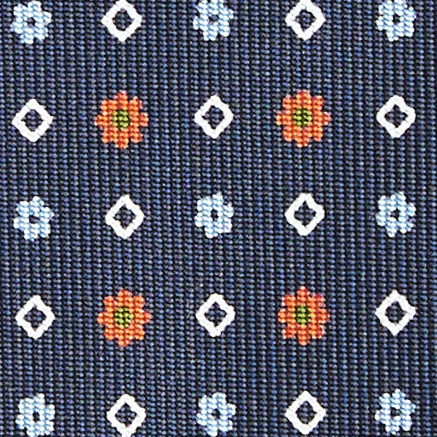 Dark Blue Sartorial Tie - Small Designs>E.Marinella New
