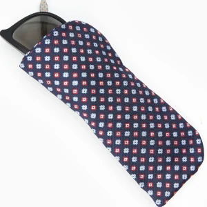 Dark Blue Silk Glasses Case>E.Marinella Hot