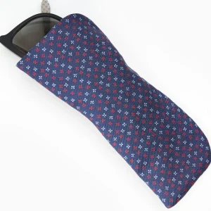 Dark Blue Silk Glasses Case>E.Marinella Hot