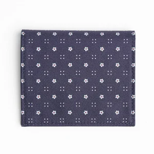 Dark Blue Small Wallet In Silk And Leather>E.Marinella Hot