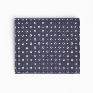 Dark Blue Small Wallet In Silk And Leather>E.Marinella Clearance