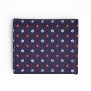 Dark Blue Small Wallet In Silk And Leather>E.Marinella Outlet