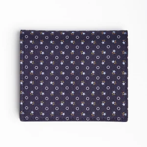 Dark Blue Small Wallet In Silk And Leather>E.Marinella Best Sale