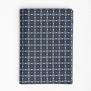 Dark Blue Vertical Wallet In Silk And Leather>E.Marinella Flash Sale