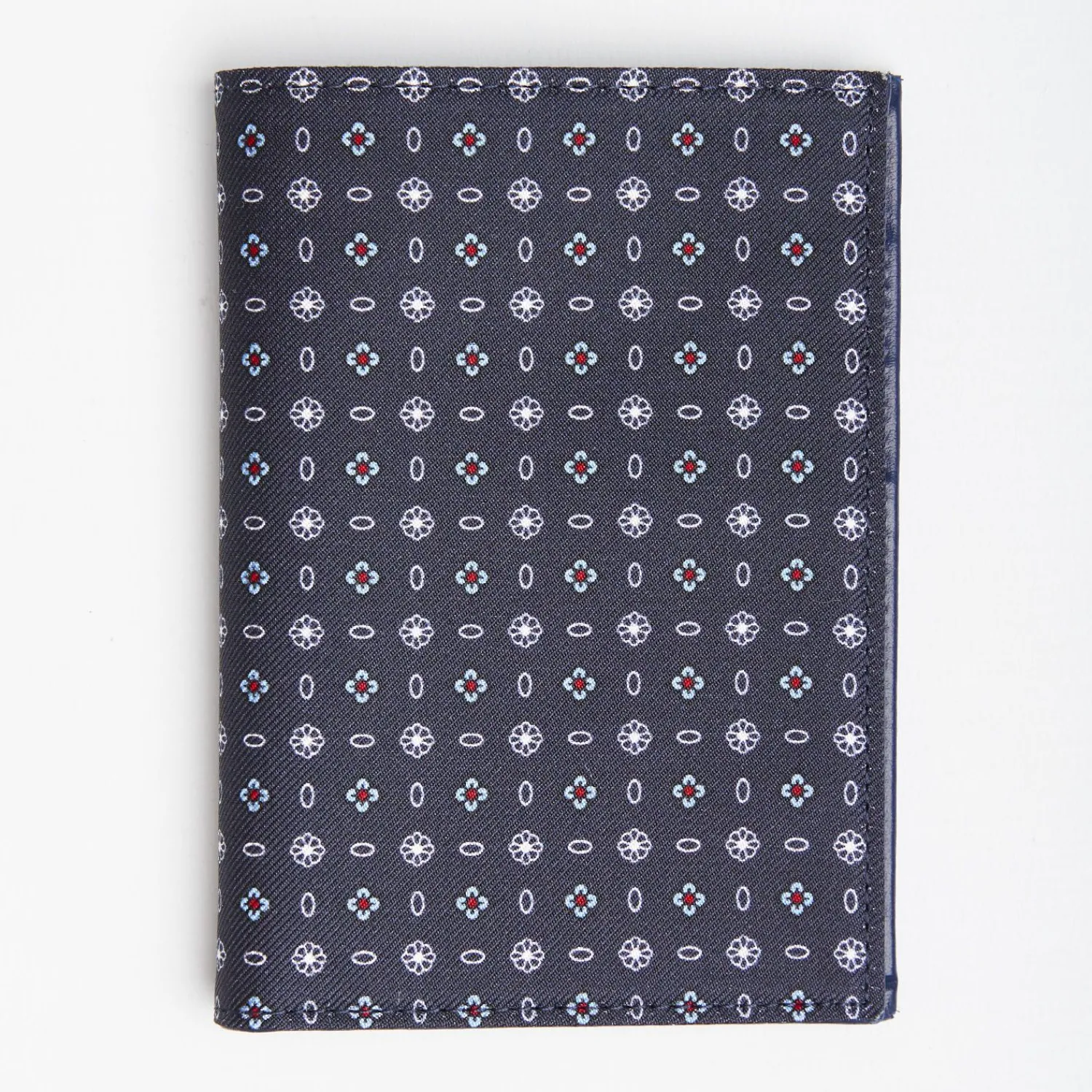 Dark Blue Vertical Wallet In Silk And Leather>E.Marinella Clearance