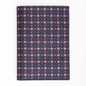 Dark Blue Vertical Wallet In Silk And Leather>E.Marinella Best