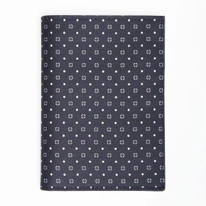 Dark Blue Vertical Wallet In Silk And Leather>E.Marinella Sale